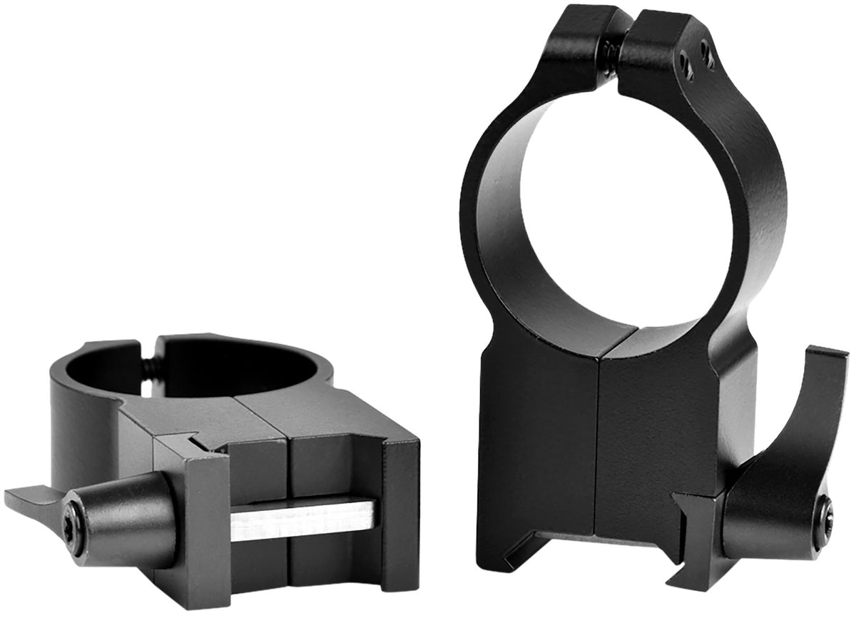 Warne 217LM Maxima Matte Black Steel 30mm Ultra High Quick Detach Vertical Scope Rings
