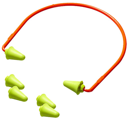 Peltor Sport Banded Earplugs 28 dB NRR Yellow with Orange Band Hearing Protection