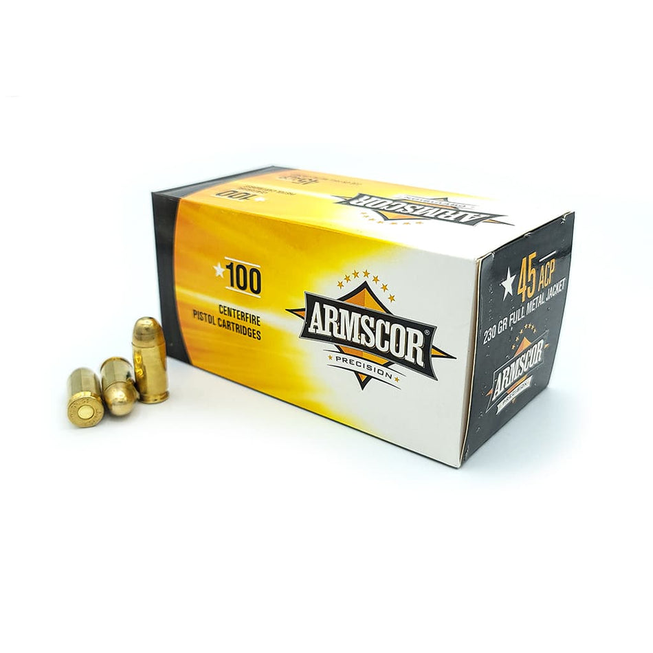 Armscor .45 ACP/Auto Value Pack 230 grain Full Metal Jacket ammunition
