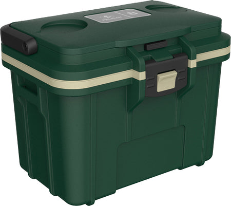 Pelican IM 8Qt Hunter Green Tan Cooler with Ice Pack