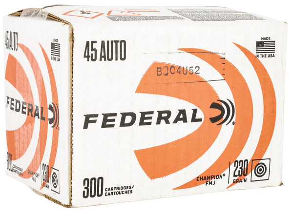 Federal .45 ACP/Auto C45230A300 Champion Training Full Metal Jacket FMJ 230 Grain