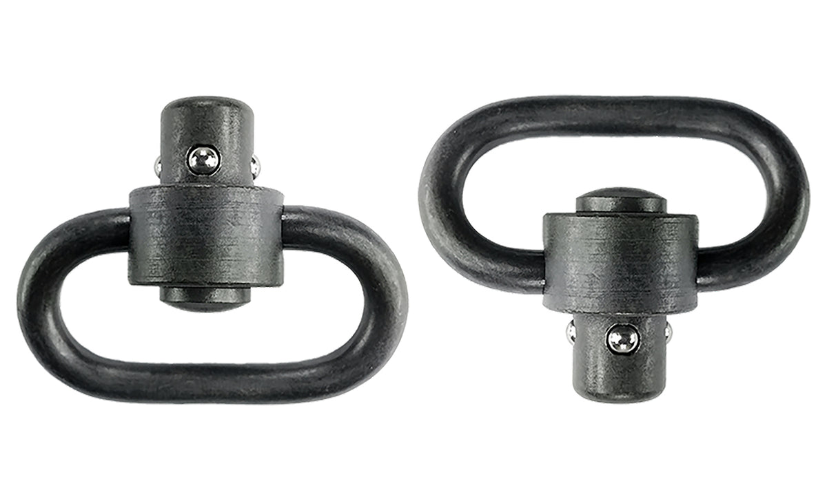 GrovTec GTSW288 1.25" Heavy Duty Push Button Sling Swivel Black Phosphate Steel