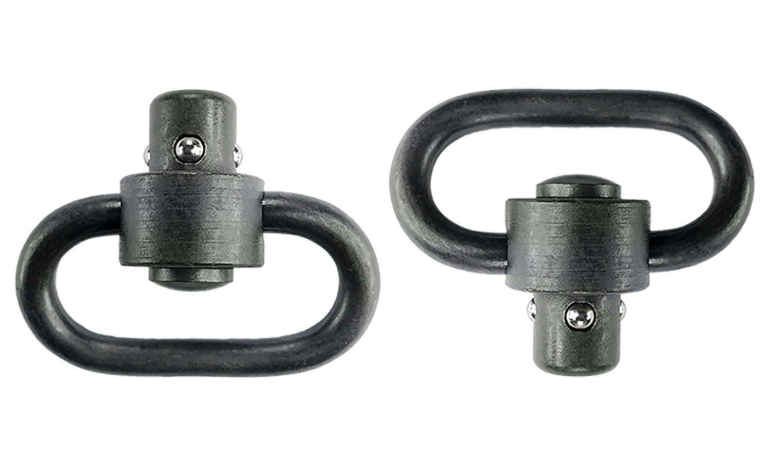 GrovTec GTSW288 1.25" Heavy Duty Push Button Sling Swivel Black Phosphate Steel