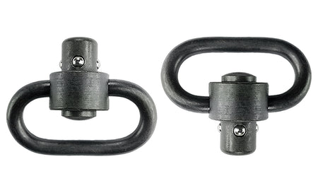 GrovTec GTSW288 1.25" Heavy Duty Push Button Sling Swivel Black Phosphate Steel