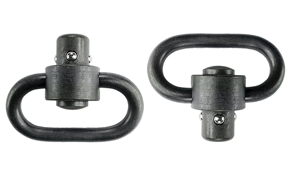 GrovTec GTSW288 1.25" Heavy Duty Push Button Sling Swivel Black Phosphate Steel