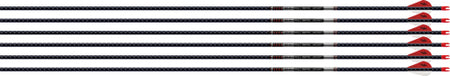 Easton 5MM Full Metal Jacket 300 HO Arrows 6-Pack 2" Blazer Vanes
