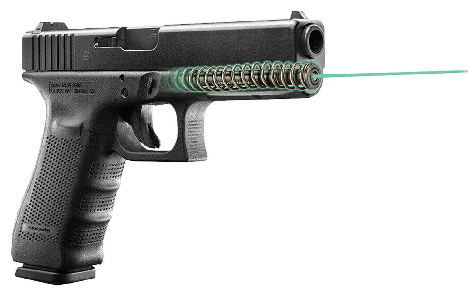 LaserMax LMS-G4-22G High Intensity Green Guide Rod Laser Glock 22 31 35 Gen 4