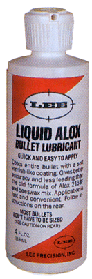 Lee Liquid Alox Bullet Lube 4 Ounce Reloading Lubricant