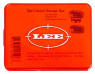 Lee Shellholder Storage Box Red 12-Capacity Plastic