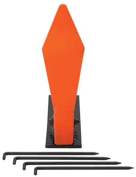Champion Targets 44886 Auto-Reset Diamond Steel Standing Target for .22 Rimfire Rifles, Includes Stakes