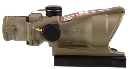 Trijicon ACOG 100310 Flat Dark Earth 4x32mm Fixed Scope Illuminated Red Chevron .223/5.56 BDC Reticle