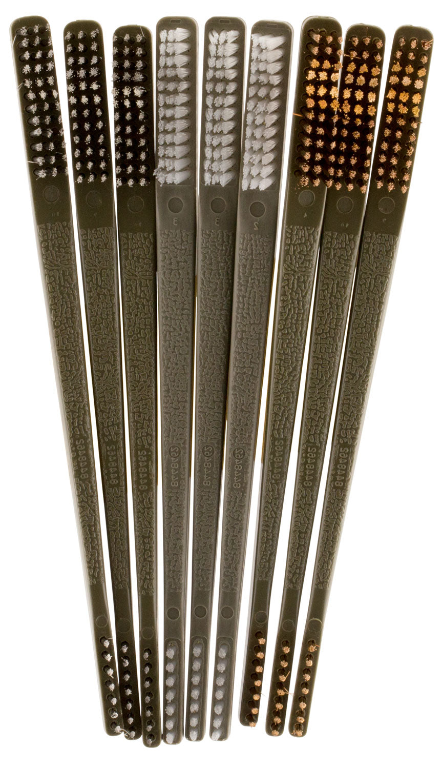 Otis FG316BP Universal Firearm Cleaning Brush Variety Pack 9 Per Package 10 In
