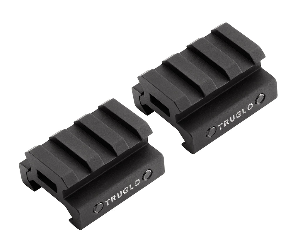 TruGlo Picatinny Riser Mount TG8972B Anodized Black Finish