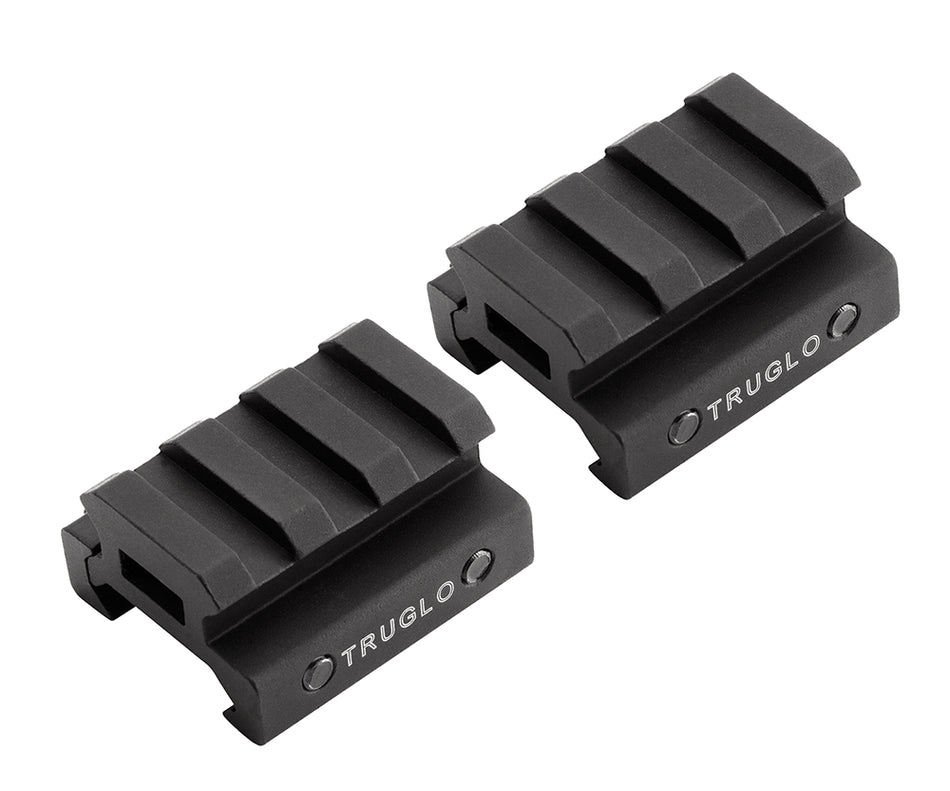 TruGlo Picatinny Riser Mount TG8972B Anodized Black Finish
