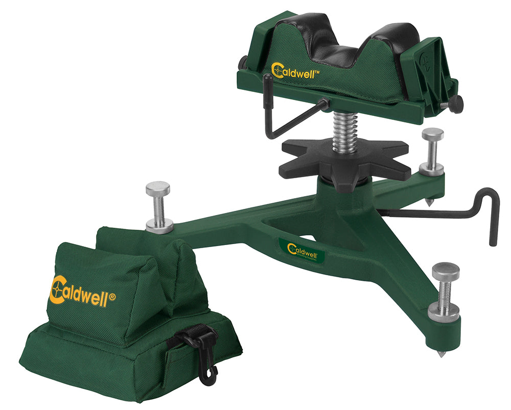 Caldwell Rock Front Rest Padded Filled Rear Bag Combo Green