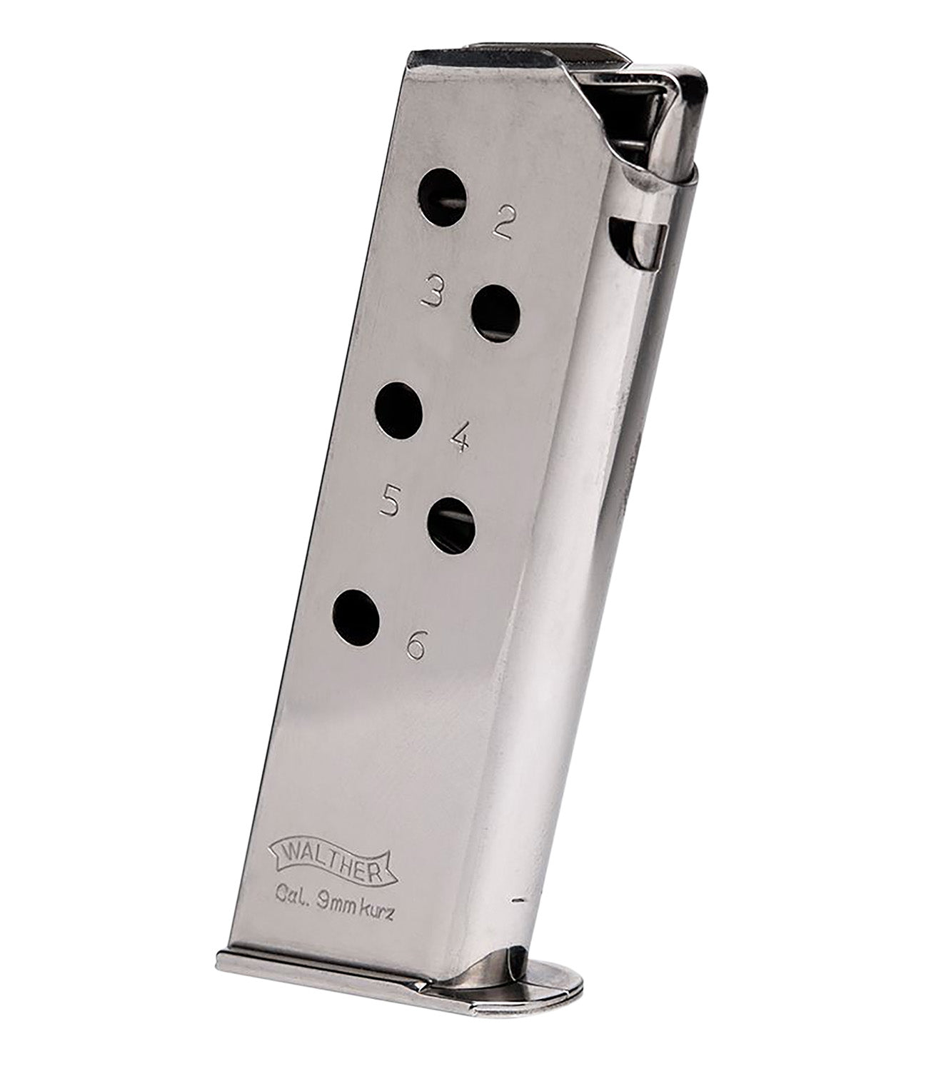 Walther Arms 2246009 PPK Stainless Steel .380 ACP 6-Round Detachable Magazine