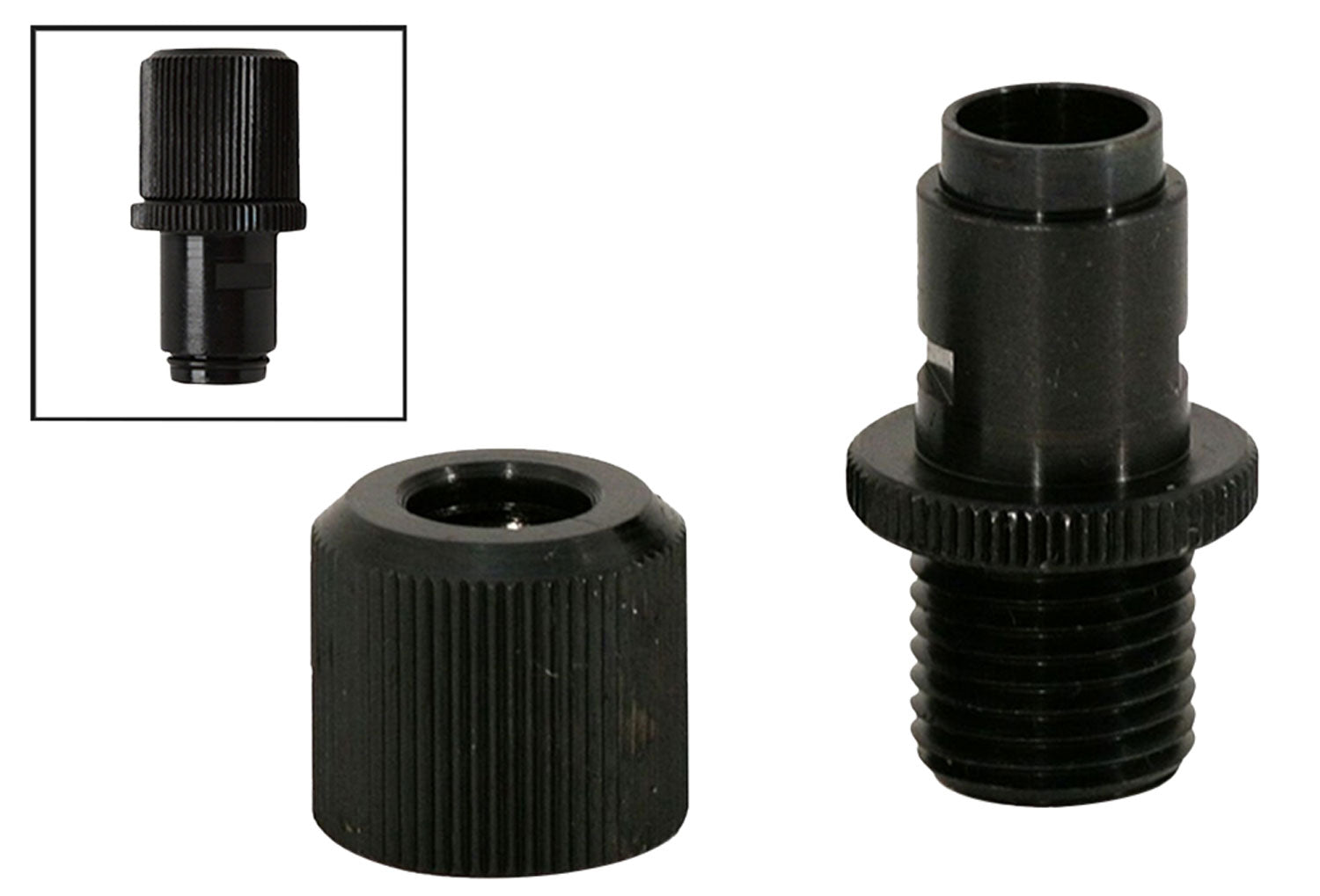 Walther Arms 512105 P22 Threaded Barrel Adapter 1/2-28 Black Nitride SS