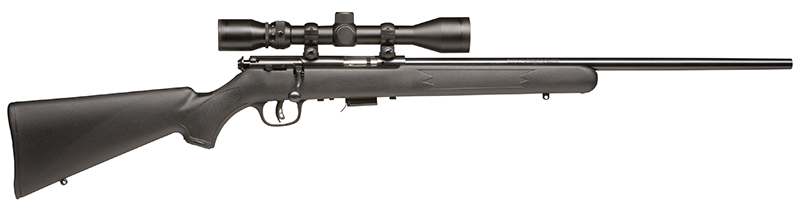 Savage Arms 91806 93 FXP Full Size 22 WMR 5+1 21" Matte Black Sporter Barrel, Matte Black Drilled & Tapped Carbon Steel Receiver, Matte Black Fixed Synthetic Stock, 3-9x40mm Duplex, Right Hand