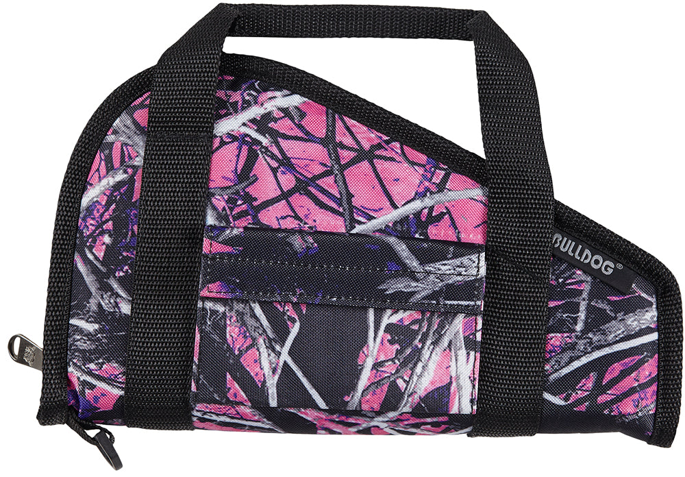 Bulldog BD600MDG 12" Muddy Girl Camo/Black Nylon Pistol Rug with Full-Length Zipper and Soft Padding
