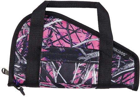 Bulldog BD600MDG 12" Muddy Girl Camo/Black Nylon Pistol Rug with Full-Length Zipper and Soft Padding