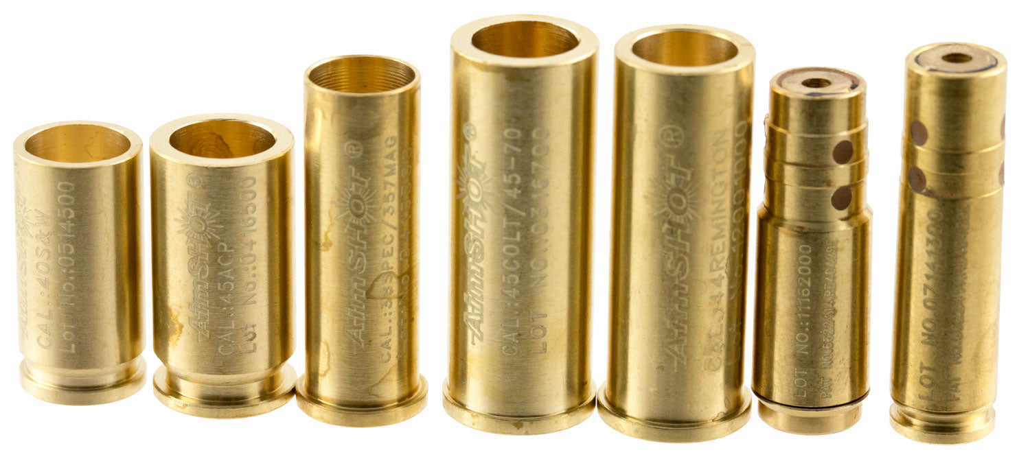 AimShot KTPISTOL Modular Pistol Boresighter Kit Laser Universal Brass