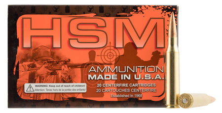 HSM .338 Lapua Magnum Match 300 grain Sierra MatchKing Boat Tail Hollow Point ammunition