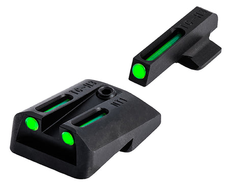 TruGlo TG131NTI TFO Day/Night Tritium Fiber Optic Sights 1911 Government Green Front/Rear
