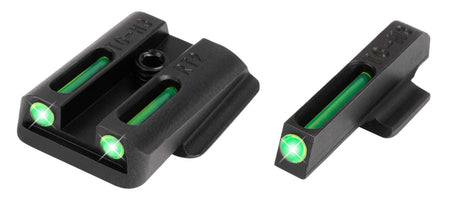 TruGlo TG131RT2 TFO Day/Night Tritium Fiber Optic Sights for Ruger LC9 & LC380 Green