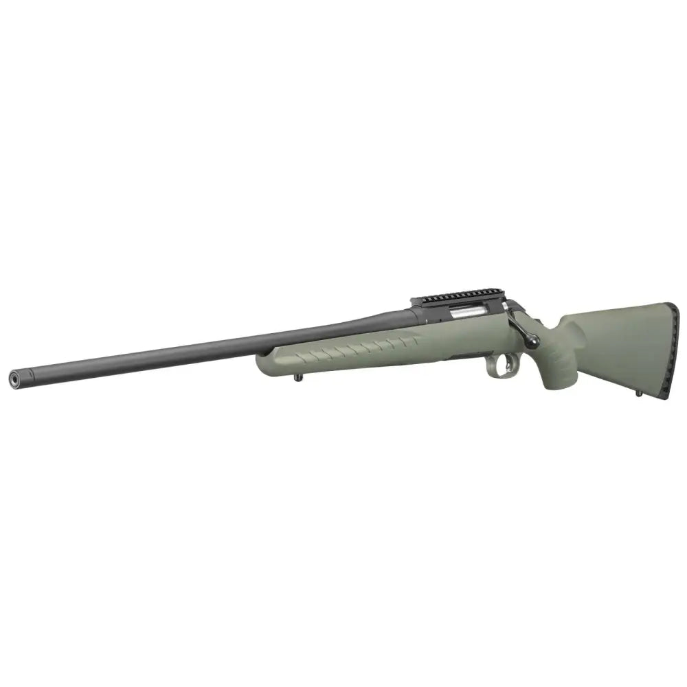 dRUGER AMERICAN PREDATOR LH 308WIN 22" MT BLK THRDED BBL, MOSS GRN STOCK, 4RD DETACH