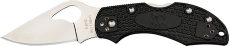 Spyderco BY10PBK2 Byrd Robin 2 2.43" Folding Plain 8Cr13MoV SS Drop Point Blade Black Textured FRN Handle & Pocket Clip