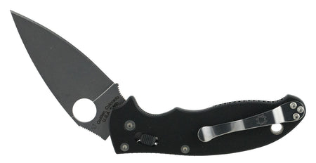 Spyderco C101GP2 Manix 2 3.37" Folding Plain CPM S30V SS Drop Point Blade Black G10 Handle & Pocket Clip