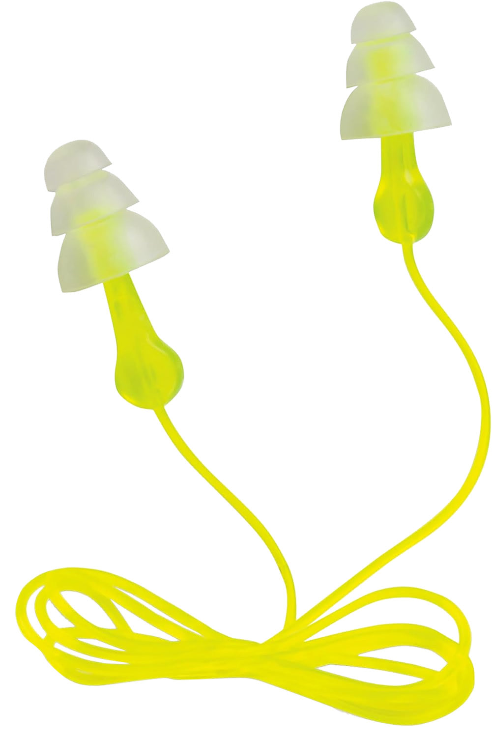 Peltor Sport Tri-Flange Polymer Earplugs 26 dB Reusable Corded Hearing Protection 3 Pair