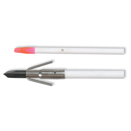 Muzzy Classic Fish Arrow Quick Release Gar Point White Fiberglass