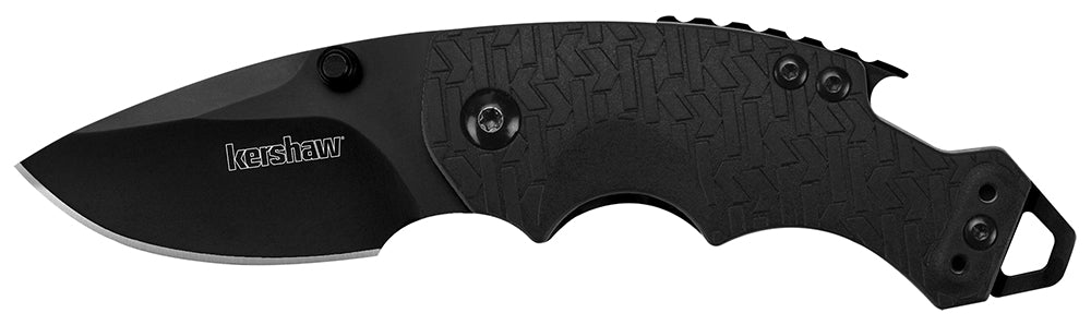 Kershaw 8700BLK Shuffle Folding Multi-Tool Knife 2.40" Plain Black Oxide 8Cr14MoV SS Blade Black GFN Handle Includes Clip