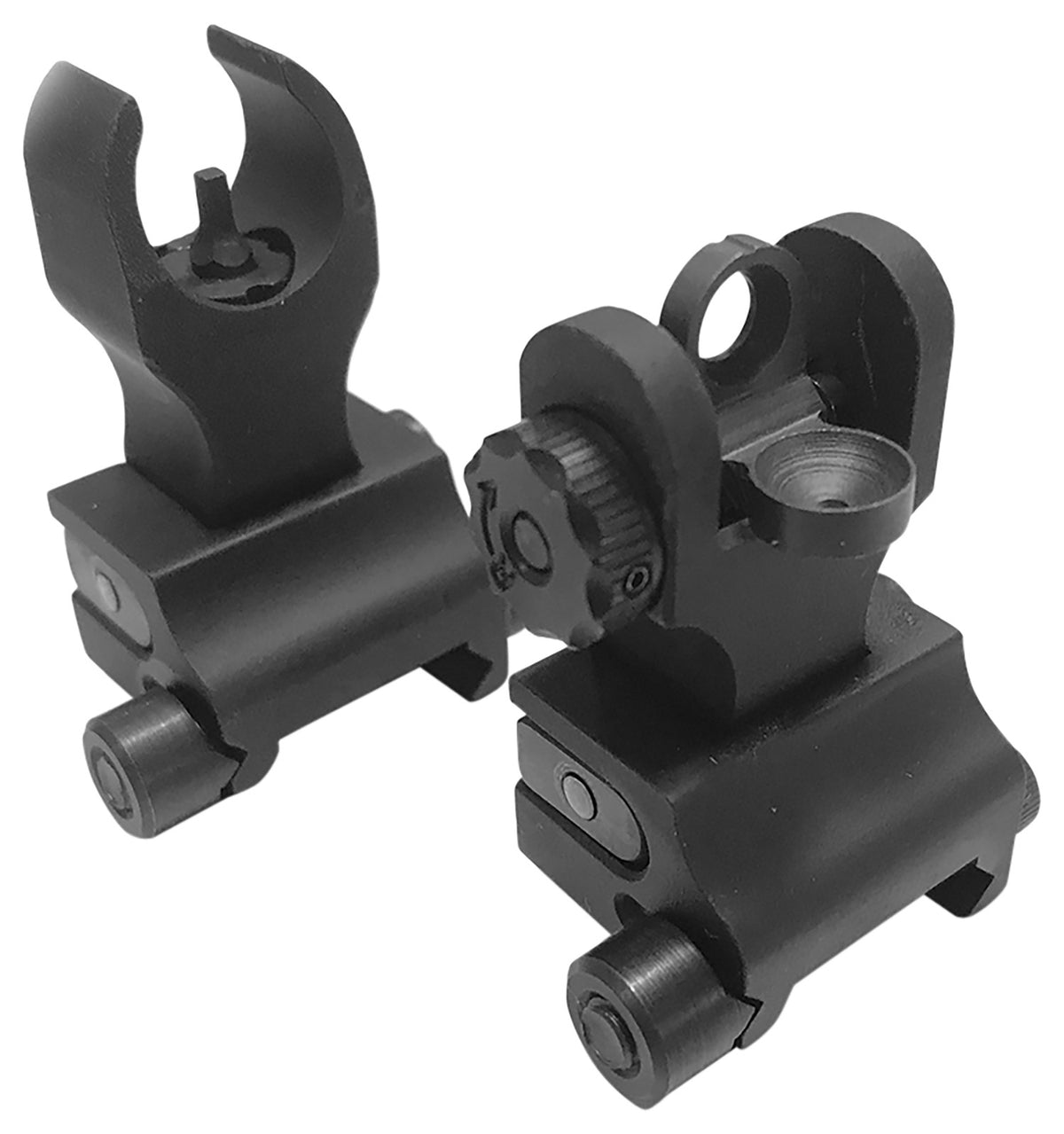 Samson FFSFRSPKG AR-15 Combat Folding Sight Set Black Anodized HK/A2