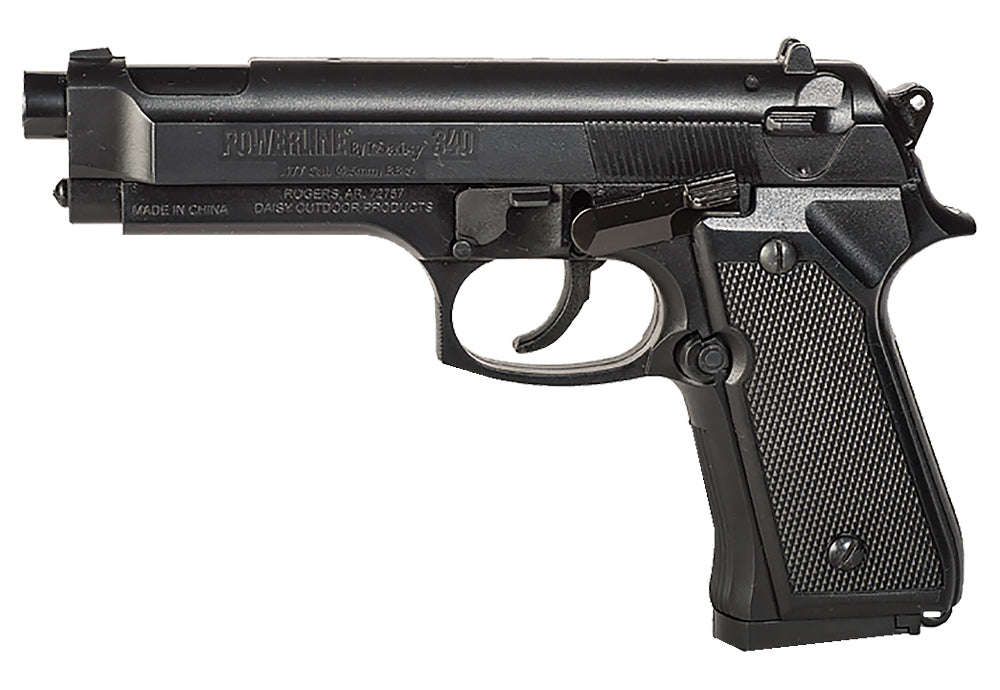 Daisy PowerLine Model 340 .177 Cal Spring-Air Pistol 13-Shot Black Polymer