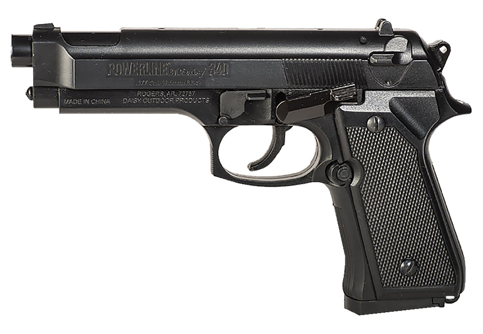 Daisy PowerLine Model 340 .177 Cal Spring-Air Pistol 13-Shot Black Polymer
