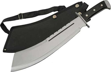 Rite Edge SZCO 13.5" Black Bully Stainless Machete with Blade Sheath