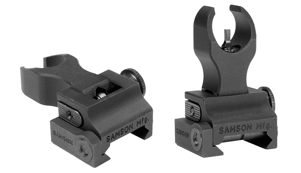 Samson 020003301 AR-15 Extended Gas Block Flip-Up Front Sight A2 Black Hardcoat