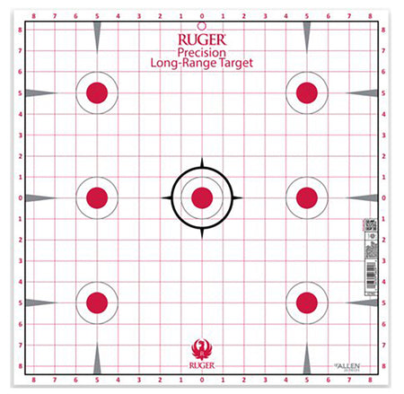 Ruger Paper Target 7 Spot Precision Sight-In 17x17 Inch 20pk