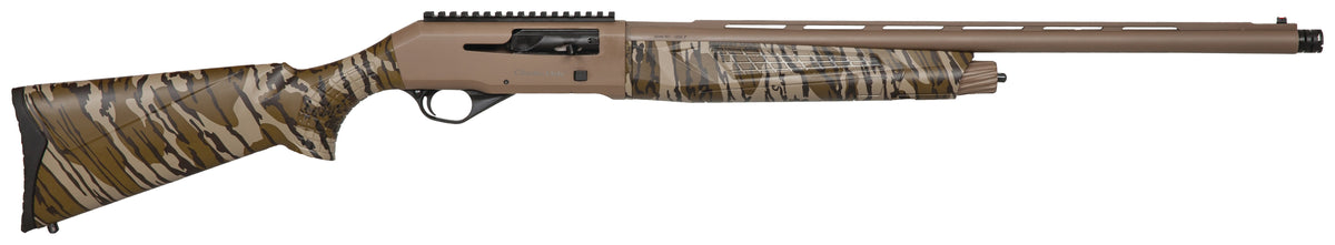 Charles Daly 930313 601 12 Gauge 4+1 3" 24" Vent Rib Barrel, Flat Dark Earth Aluminum Receiver, Mossy Oak Bottomland Synthetic Stock, Fiber Optic Front/Picatinny Rail Rear, Includes 3 Choke Tubes
