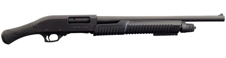 Charles Daly 930363 Honcho Tactical *CA Compliant 12 Gauge Pump 3" 5+1 18.50" Black Steel Barrel, Black Drilled & Tapped Aluminum Receiver, Black Birds Head Polymer Grip