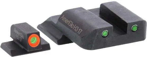AmeriGlo S&W M&P Spartan Tactical Green Front Green Rear 3-Dot Operator Iron Sight Set