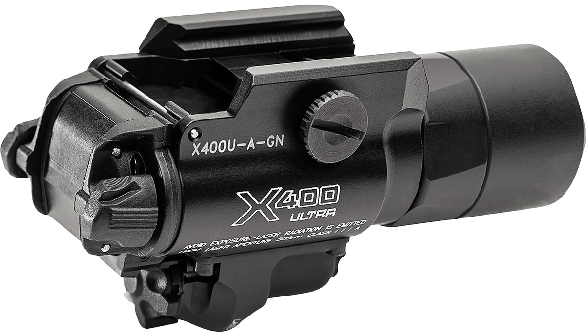SureFire X400U-A-GN Black 1000 Lumen TIR Lens Light with 5mW Green Laser