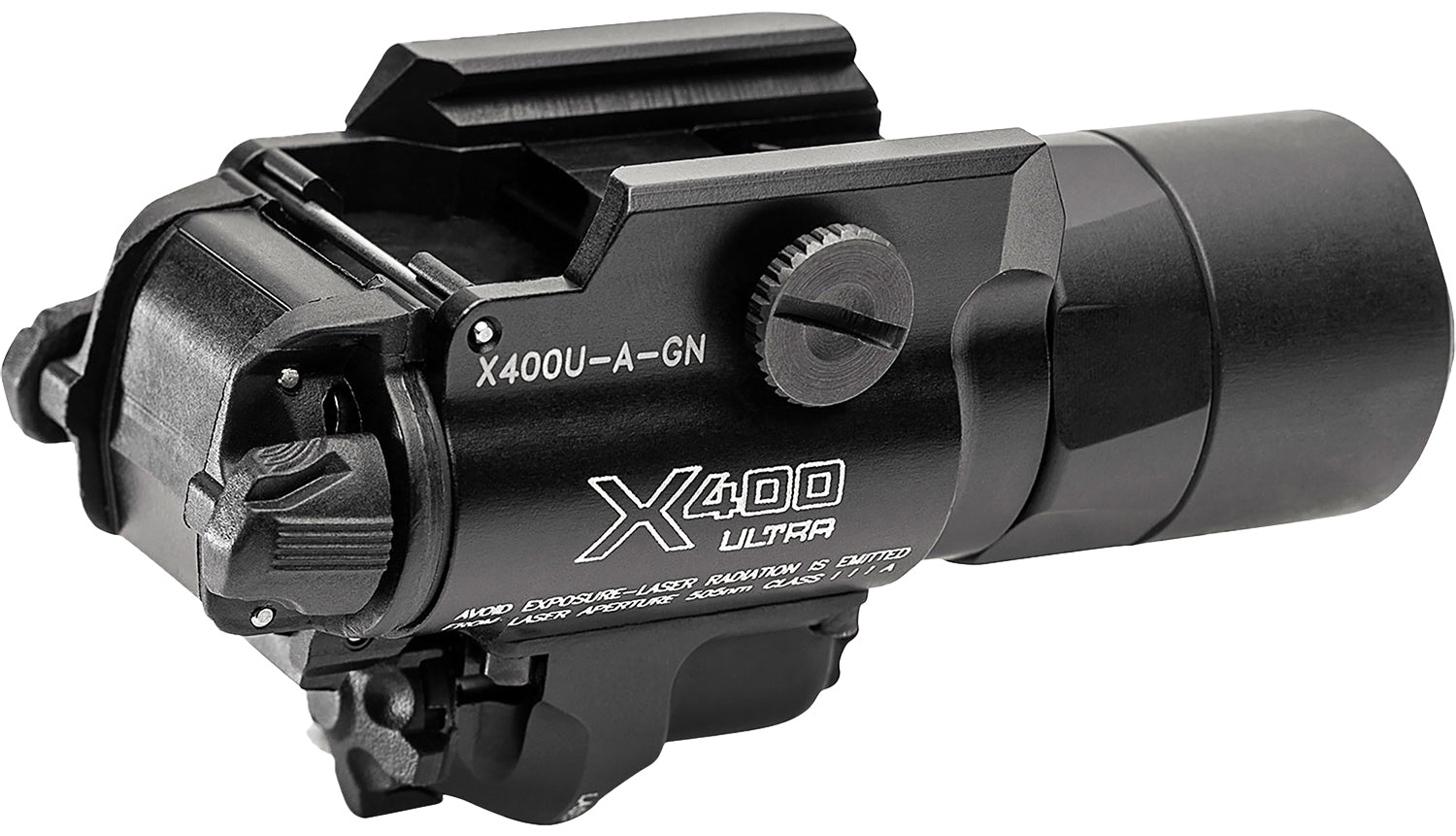 SureFire X400U-A-GN Black 1000 Lumen TIR Lens Light with 5mW Green Laser