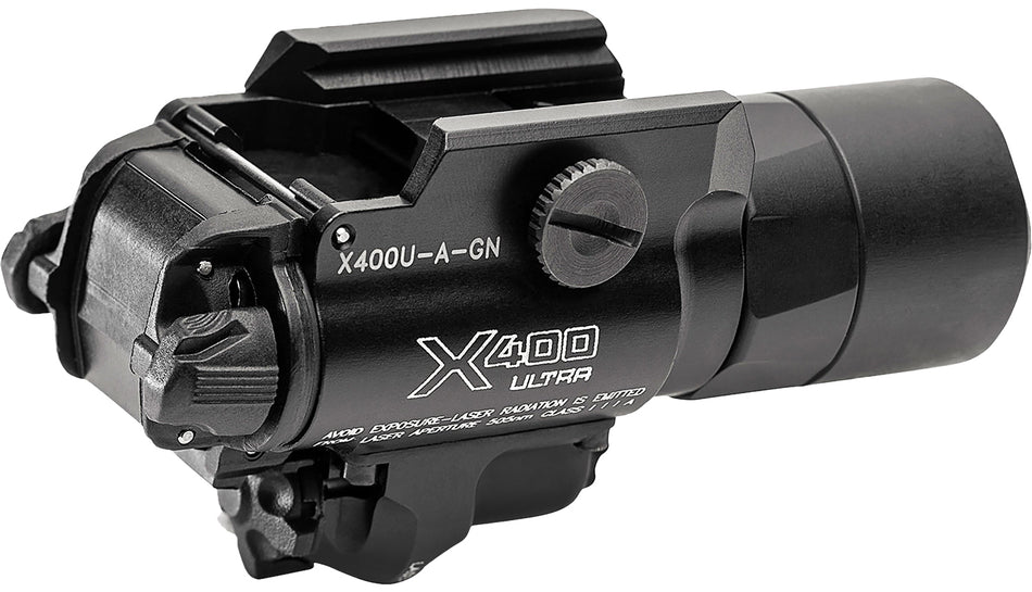 SureFire X400U-A-GN Black 1000 Lumen TIR Lens Light with 5mW Green Laser