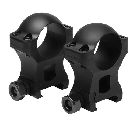 VISM Hunter 1" Scope Ring Set - 1.3 Inch Height, Black Finish