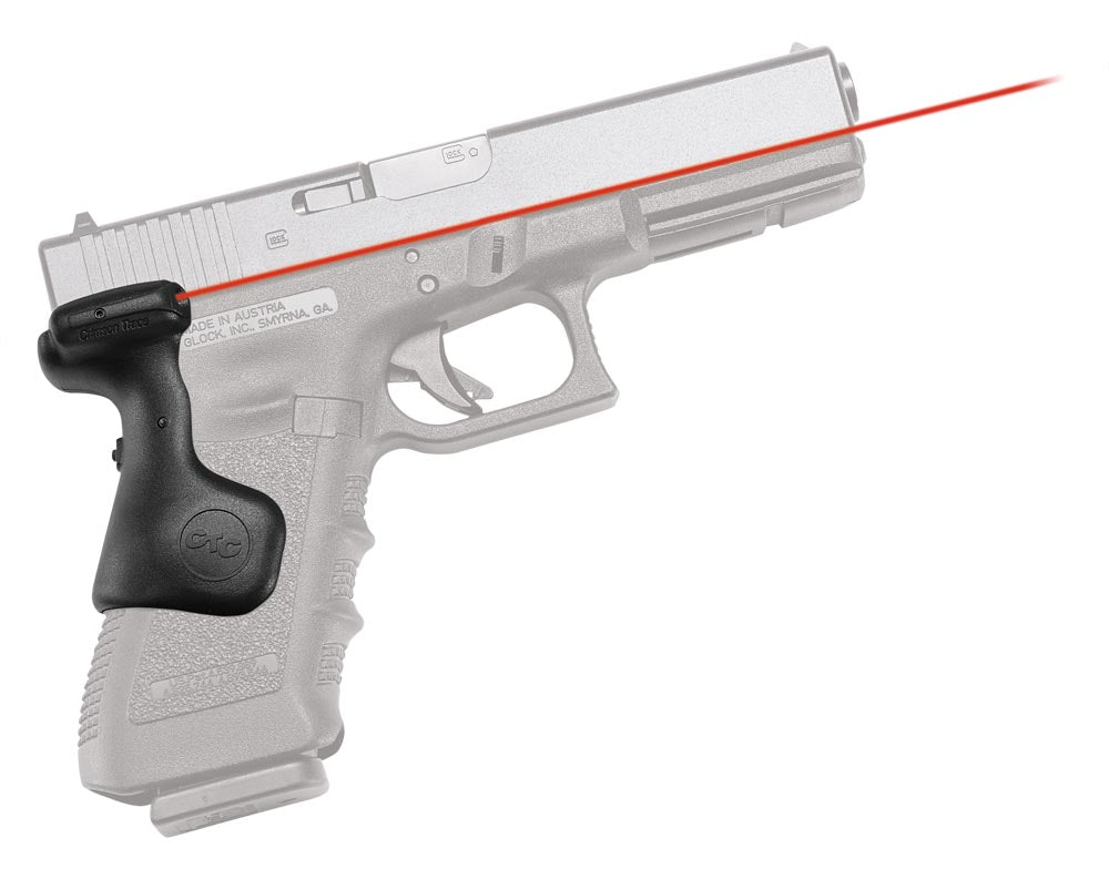 Crimson Trace Lasergrips Glock Full-Size Gen3/4/5 Red Laser, Rear Activation, Black Polymer
