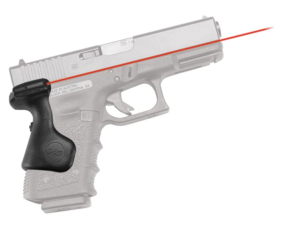 Crimson Trace 0169101 Red Laser Lasergrips for Glock 19, 23, 32 Gen3/Gen4 and Gen5 Compact, Black Polymer
