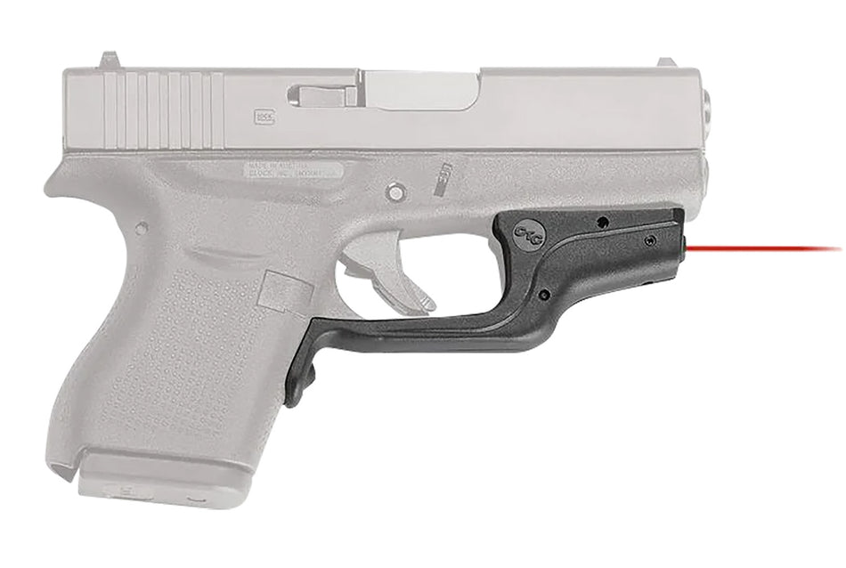 Crimson Trace LG-443 Compact Red Laser Laserguard for Glock 42/43, Instinctive Activation, Black Polymer